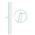 Replacement Straws for 40 oz & Simple Modern Tumbler with Handle Vacuum Cup Straw Travel Cup Straw 40oz Compatible